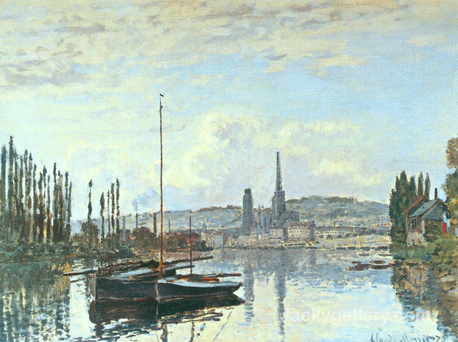 View of Rouen by Claude Monet paintings reproduction